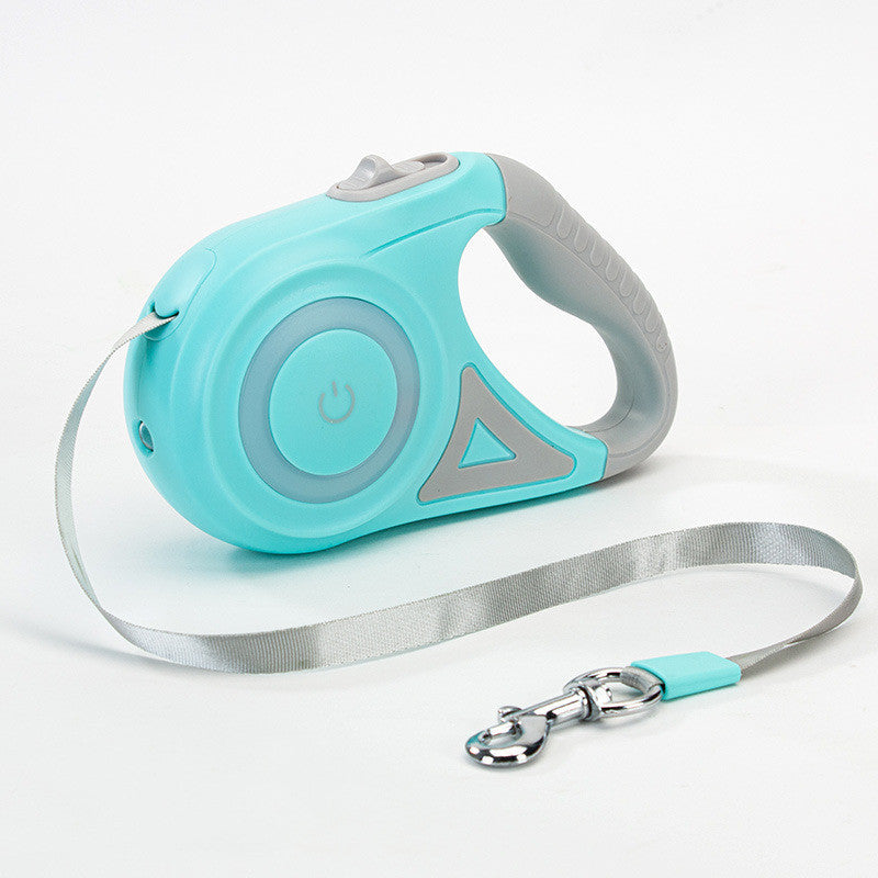 Laisse rétractable pour chien et collier Spotlight, corde de traction automatique pour chien et chat, pour petits et moyens chiens, produit pour animaux de compagnie