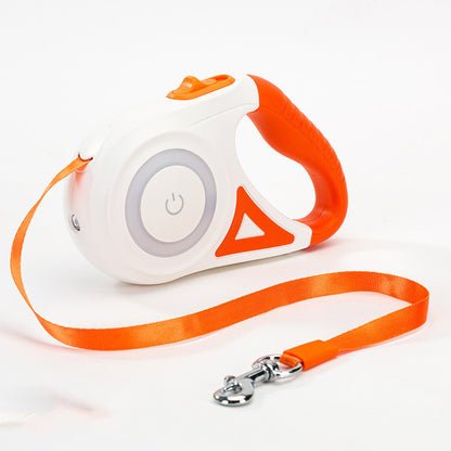 Laisse rétractable pour chien et collier Spotlight, corde de traction automatique pour chien et chat, pour petits et moyens chiens, produit pour animaux de compagnie