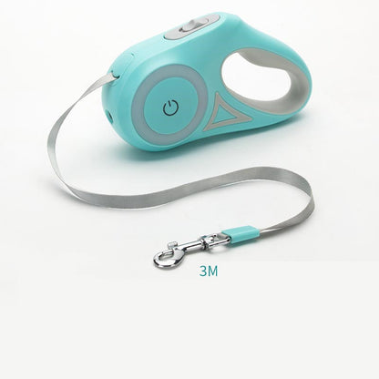 Laisse rétractable pour chien et collier Spotlight, corde de traction automatique pour chien et chat, pour petits et moyens chiens, produit pour animaux de compagnie