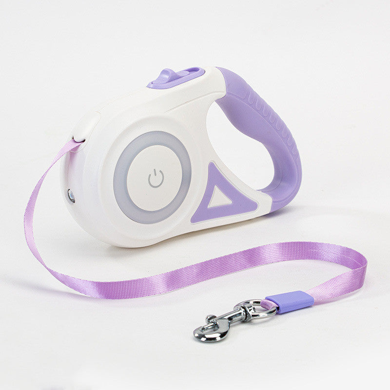 Laisse rétractable pour chien et collier Spotlight, corde de traction automatique pour chien et chat, pour petits et moyens chiens, produit pour animaux de compagnie